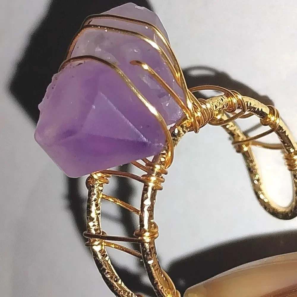 Purple EMERY ROSE STONE RING